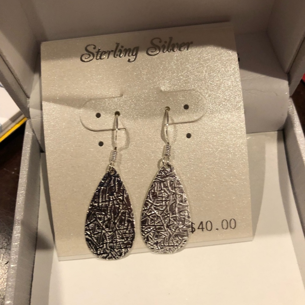 New sterling silver earrings